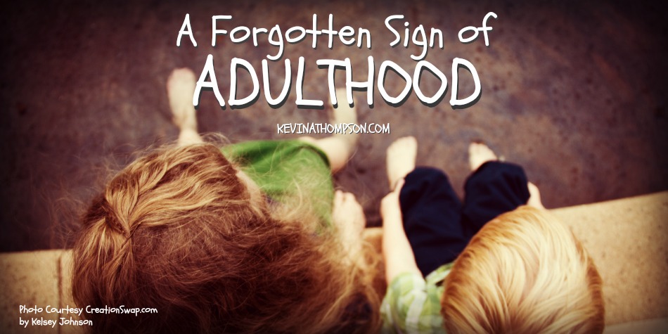A Forgotten Sign of Adulthood