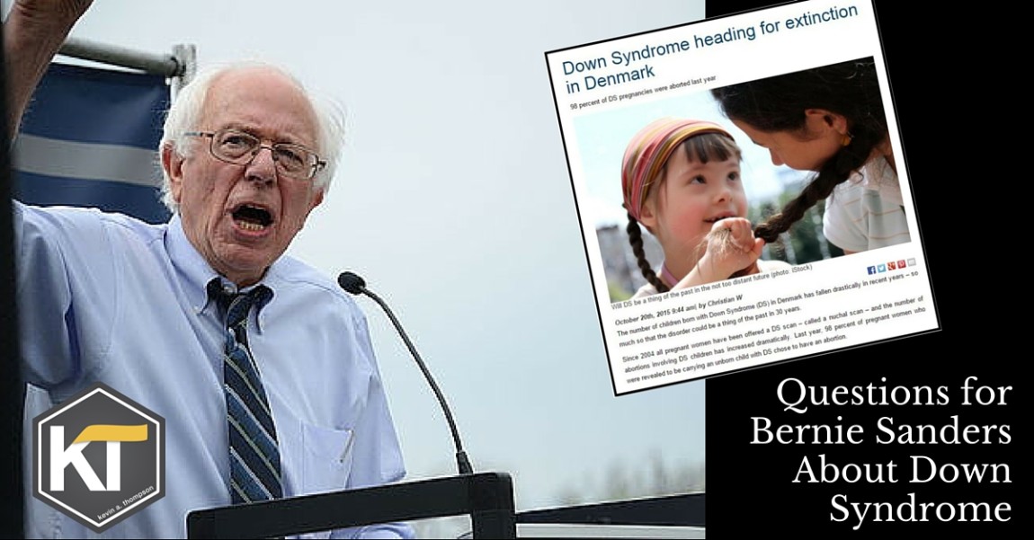 Questions for Bernie Sanders About Down Syndrome