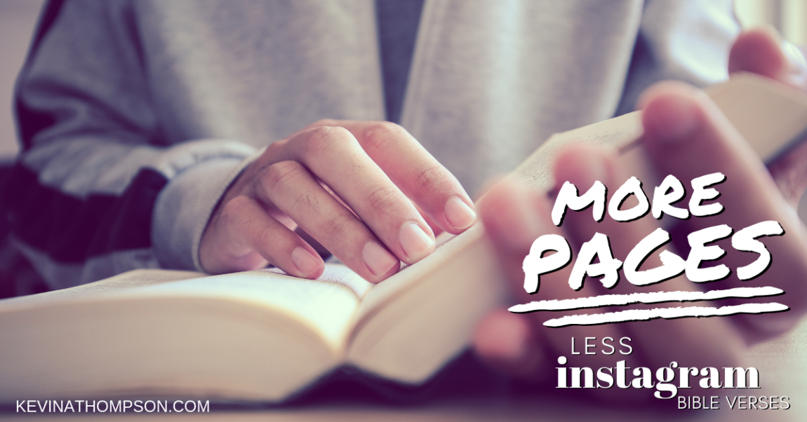 More Pages, Less Instagram Bible Verses